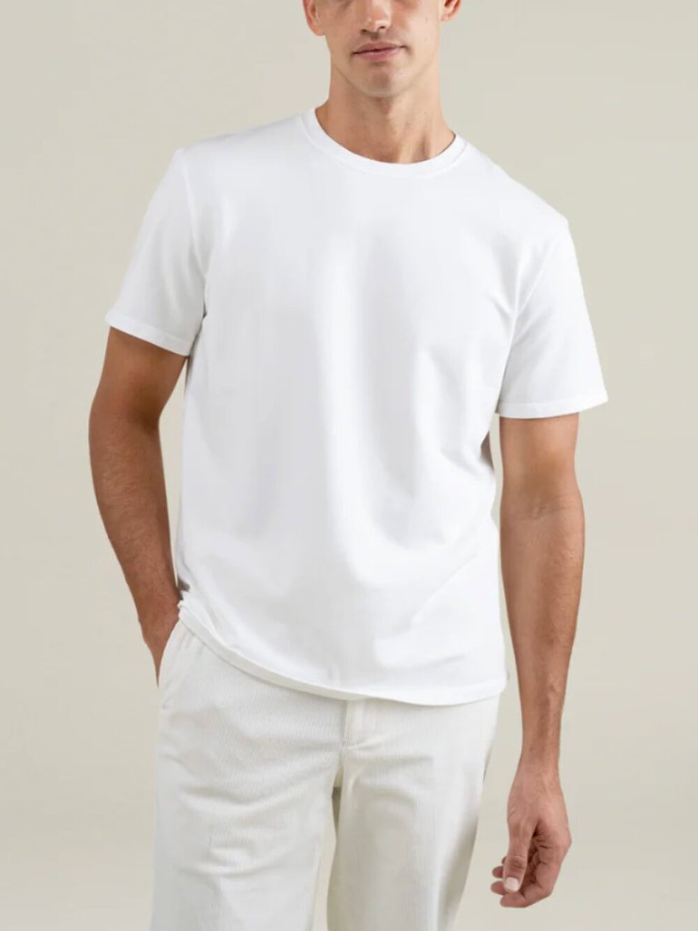 Sene Studio Cumulus Crew T-Shirt Size S White